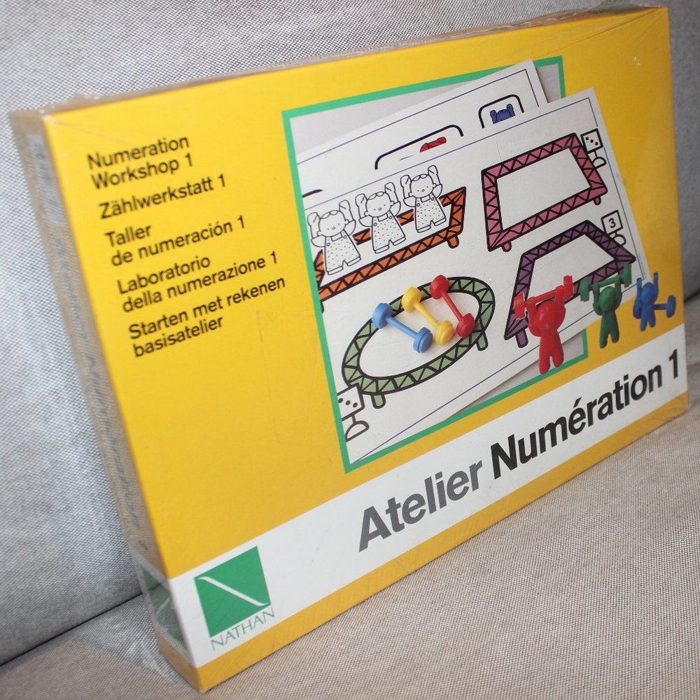 3/$188❤️sealed vintage Atelier Numération 1 Nathan 1994 Numeration Workshop 1